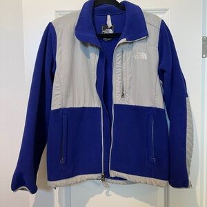 The North Face Blue and Gray Fleece Jacket